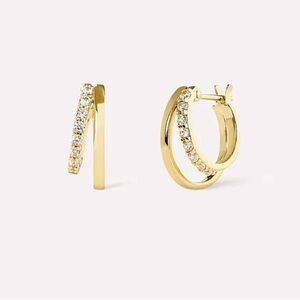 Double hoop earrings